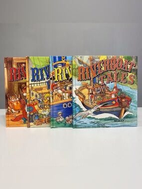 Riverboat Fun, Friends, Tales, Adventures 4-Book Set by Lucy Kincaid (HC, 1983)